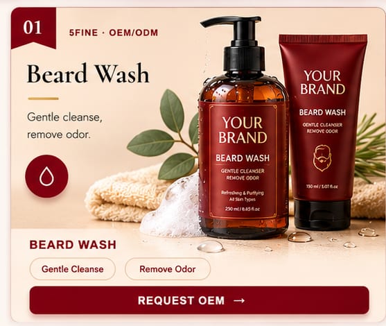 OEM Beard Wash — 5FINE private label OEM/ODM