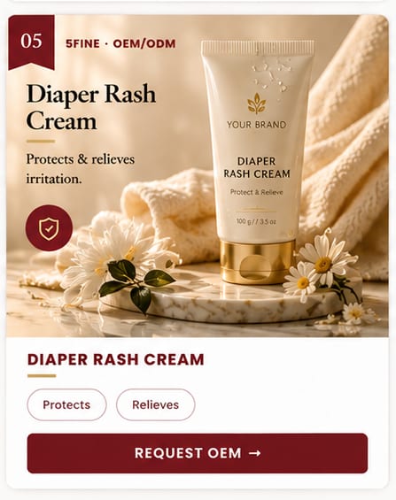 OEM Diaper Rash Cream — 5FINE private label OEM/ODM