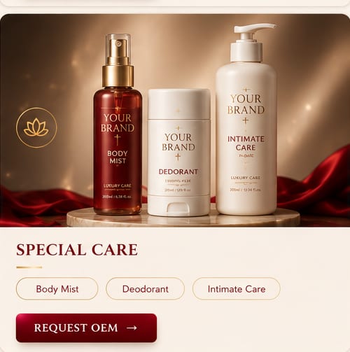 OEM Special Care — 5FINE private label OEM/ODM