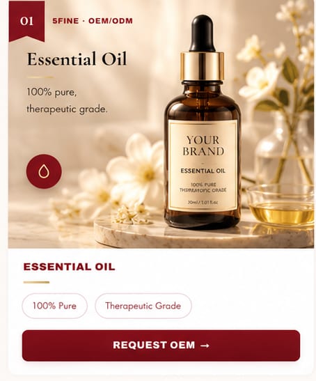 OEM Essential Oil — 5FINE private label OEM/ODM