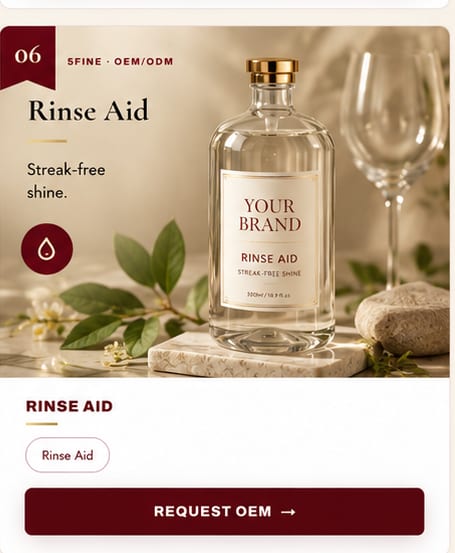 OEM Rinse Aid — 5FINE private label OEM/ODM