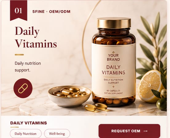 OEM Daily Vitamins — 5FINE private label OEM/ODM