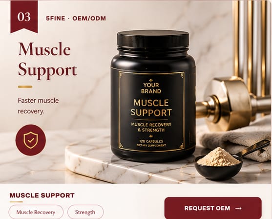 OEM Muscle Support — 5FINE private label OEM/ODM