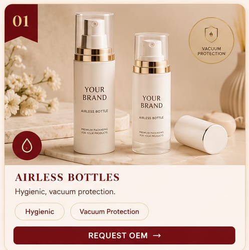 OEM Airless Bottles — 5FINE private label OEM/ODM