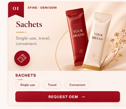 OEM Sachets — 5FINE private label OEM/ODM