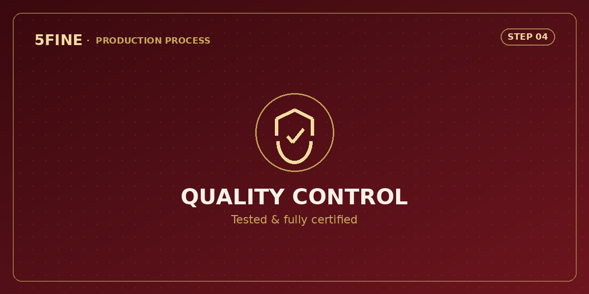Quality Control — 5FINE production process