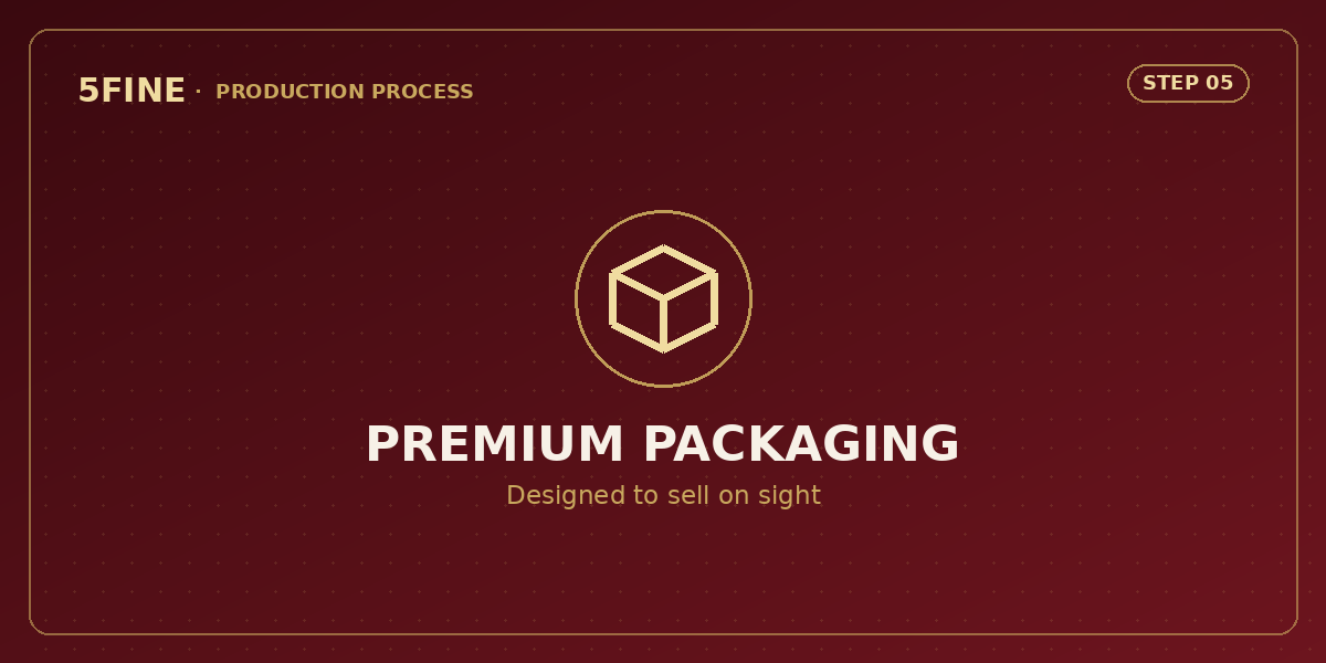 Premium Packaging — 5FINE production process